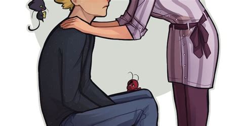 Adrien Is Sick So Mari Is Giving Him Some Tlc Shes Going To Make Him