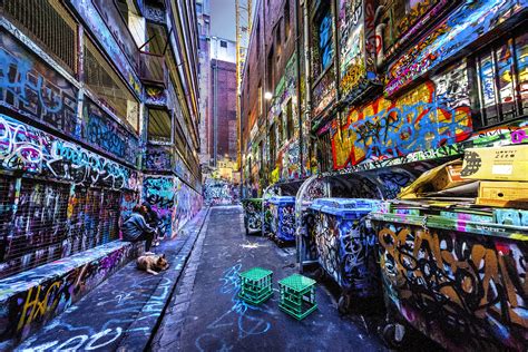 Street Art Wall Art Graffiti Canvas Melbourne Print Colour Street