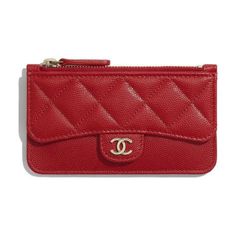 Chanel classic card holder quilted lambskin. Grained Calfskin Gold-Tone Metal Red Classic Card Holder ...