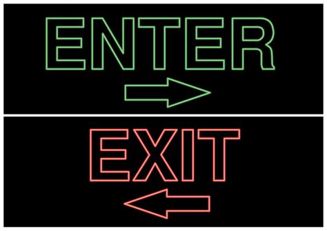 Enter And Exit Sign Installation And Manufacturers Company In Naperville