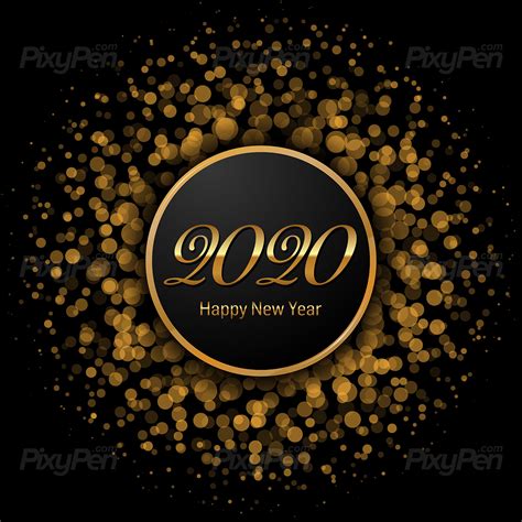 In 2020, the design industry will notice a lot of new styles and peculiarities. Happy New Year 2020 greeting card - Vector Illustration ...