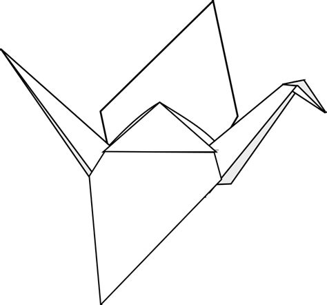 Origami Crane Free Vector 4vector
