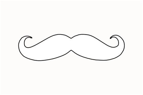 Moustache Coloring Pages Clipart Best