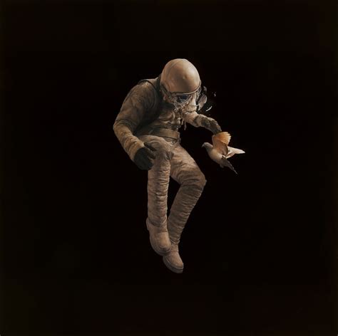 Cosmonauts By Jeremy Geddes Surrealism Painting Hyper Realistic