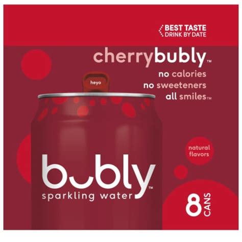 Bubly Cherry Flavored Sparkling Water Cans 8 Pk 12 Fl Oz King Soopers