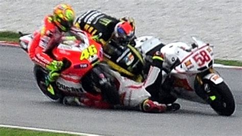 Marco Simoncelli Cause Of Death Shocking Footage Of Italian Rider