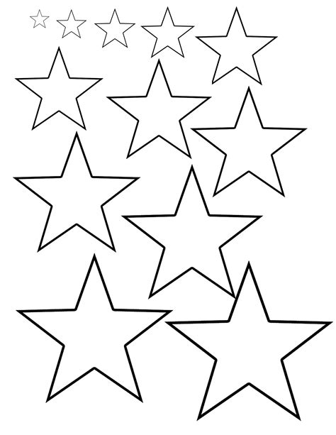 Different Sizes Of Stars Sheet I Made For Tattoo Artists They Get