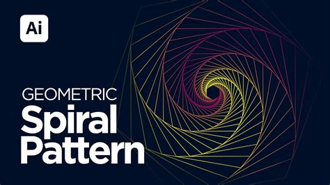 How To Create Geometric Spiral Pattern Adobe Illustrator Tutorial