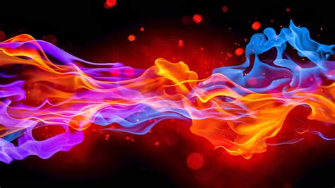 44 Blue And Red Fire Wallpapers Wallpapersafari