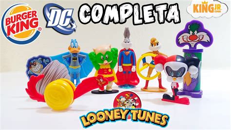 colecciÓn completa looney tunes dc comics burguer king 🍔 combo king jr 8 juguetes una