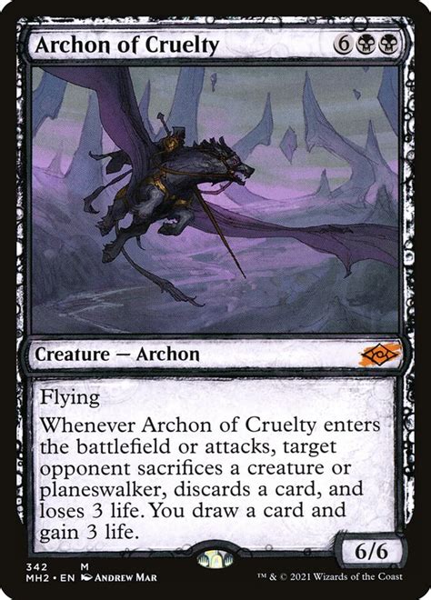 Archon Of Cruelty · Modern Horizons 2 Mh2 342 · Scryfall Magic The