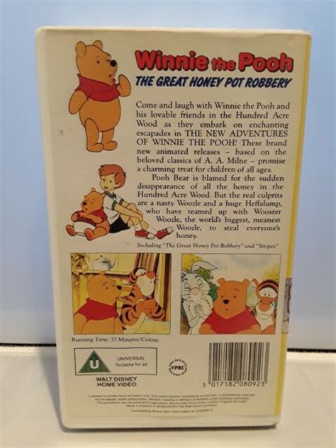 Winnie The Pooh The Great Honey Pot Robbery Vhs For Sale Online Ebay
