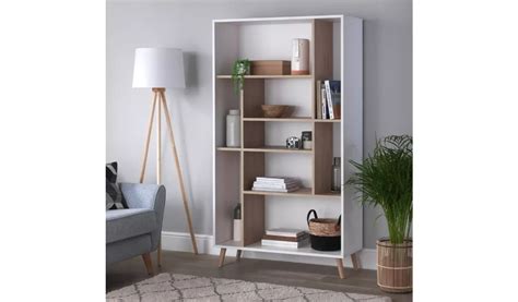 Buy Habitat Skandi Wide Shelving Unit White Bookcases And Shelving