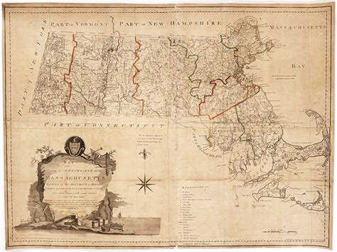 Antique Massachusetts Map — Museum Outlets