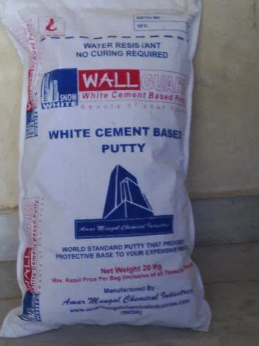 White Cement Based Wall Putty 40 Kg At Rs 700bag In Jodhpur Id