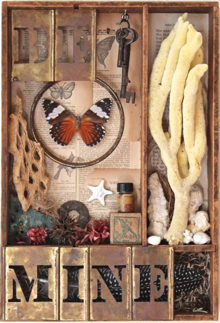 Assemblage Art By Mike Bennion Be Mine Collages Collage Art Found