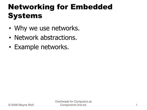 Ppt Networking For Embedded Systems Powerpoint Presentation Free