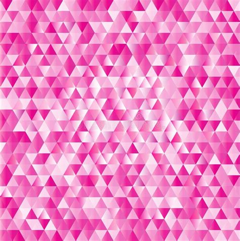 Pink Abstract Triangles Background Stock Vector Illustration Of