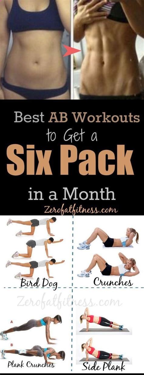 Best Ab Workouts To Get A Six Pack Abs In One Month There Are Quite