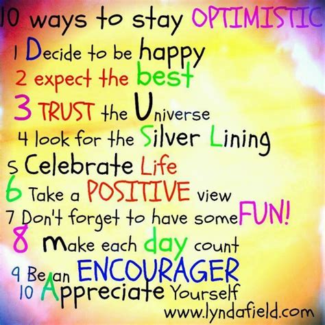 10 Ways To Stay Optimistic Know It All