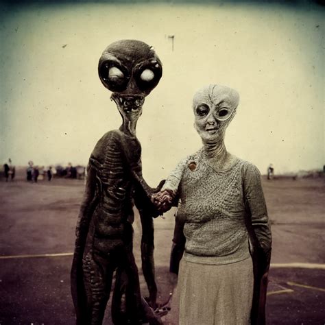 Vintage Alien Photos Are Nightmare Fuel Rmidjourney