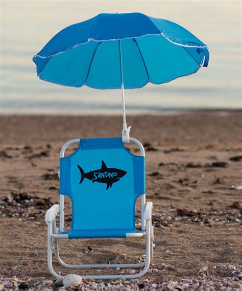 Lollipop Kids Shoppe Blue Shark Personalized Kids Beach Chair