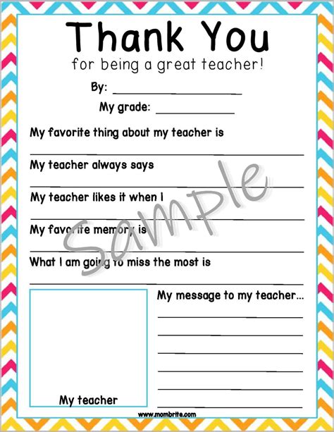Thank You For Being A Great Teacher Printable Printable Word Searches