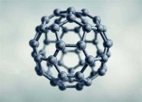 C540 Fullerene设计分子nanocluster 库存例证 插画 包括有 二十面体 分子 23517168