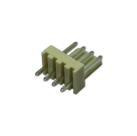 Interface 254mm Pitch Single Row 4 Pin Plug Header With Lock Brown