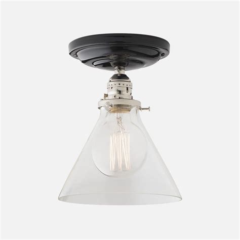 Flush round trim recessed lighting kit with tempered frosted glass and white don't open the cap over a hard surface. Defiance Surface Mount Light Fixture | Schoolhouse ...