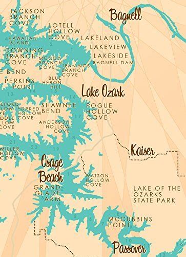 Lake Of The Ozarks Mile Markers Map Maping Resources