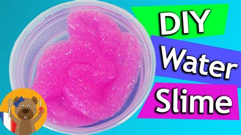 Diy Water Slime Slime Rose à Paillettes Avec De Leau à Faire Soi