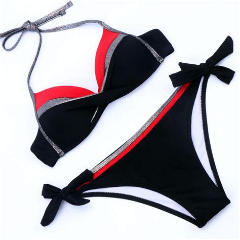 Bikini 2020 Swimsuit Women Bathing Suit Push Up Bikini Set Plus Size Swimwear Halter Swimming