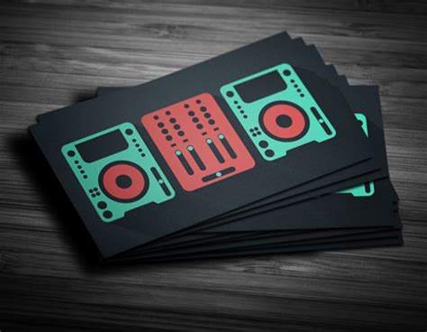 Buy dj business card graphics, designs & templates from $3. Amazing DJ Business Cards PSD Templates | Design | Graphic ...