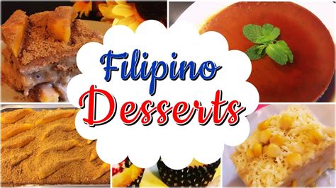 top 10 filipino desserts yummy desserts 🍨 pepperhona s kitchen youtube