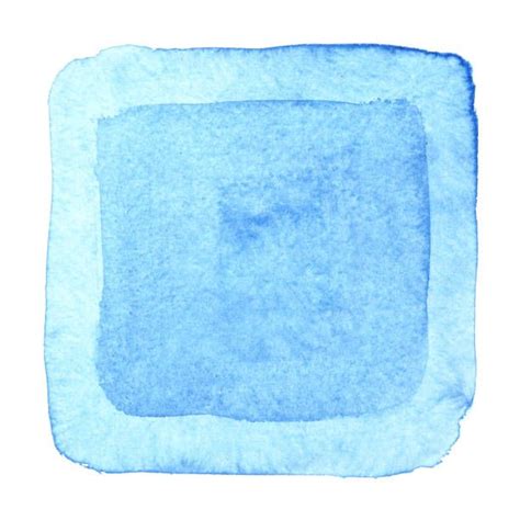 Blue Watercolor Square Frame Иллюстрации