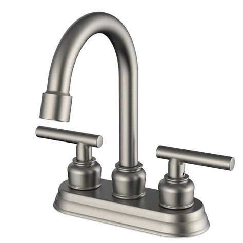 There are many different styles, shapes, finishes and features that today's bathroom faucets have. Daweier Centerset Bathroom Faucet with Drain Assembly ...