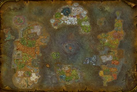 Detailed Map Of World Of Warcraft Map Of World