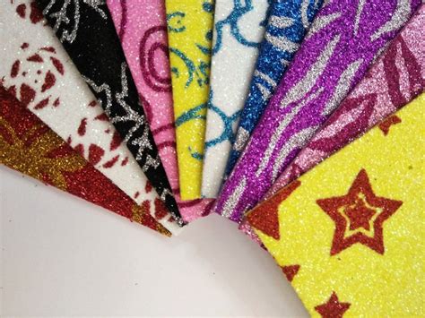 Ziggle printed imported glitter foam sheets beautiful designs vibrant ...