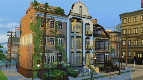 Townhouses In Different Styles Work In Progress Rsims4