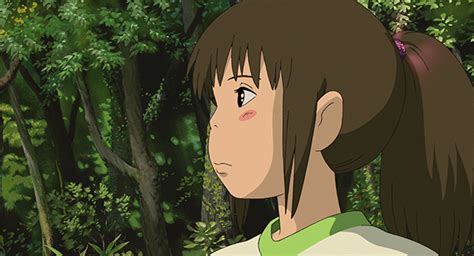 Spirited Away 2001 Her Tie Sparkled When She Turned Her Head To Her