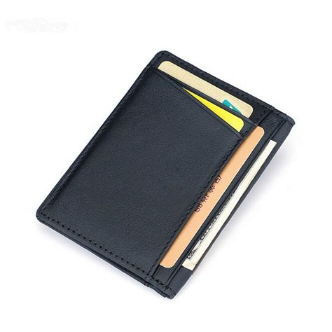 A slim credit card wallet helps you to pack not only your cards, yet ids and sometimes even checks or essential papers and would not produce a bulge in the tightest of back pockets. Men PU Leather Slim Thin Credit Card Holder Mini Money Wallet ID Case Wallet | Alexnld.com