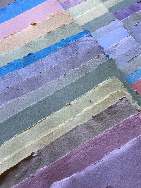 10 Assorted Sheets Of Handmade Paper Recycled Paper Eco Etsy