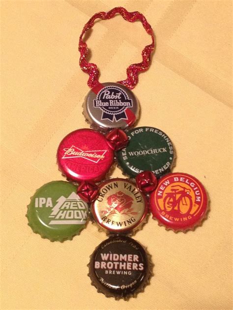 Beer Cap Tree Ornament Christmas Crafts With My Brothers Bucket Of