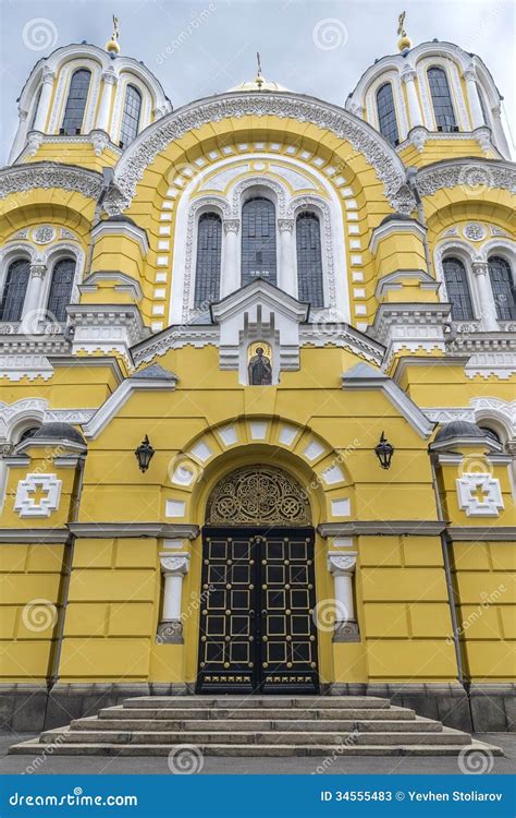 Facade Of Saint Vladimir S Cathedral Stock Image Image Of