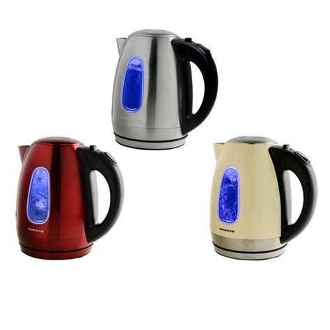 8 Colors Ovente Kg83 Series 15l Bpa Free Glass Cordless Electric Kettle