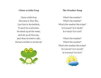 Free downloads, no registration required! Preschool Song Cards by Crafty Aquarius Design | TpT