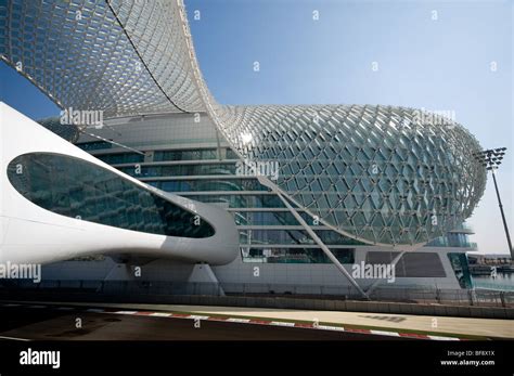 Modern Architecture Of Yas Viceroy Hotel On The Formula One Grand Prix