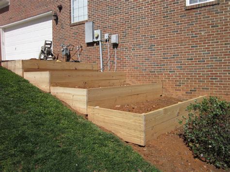 Raised Beds Raised Beds On A Slope Vegetable Garden Building Project
