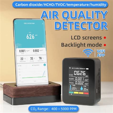 In Air Quality Monitor Co Meter Carbon Dioxide Detector
